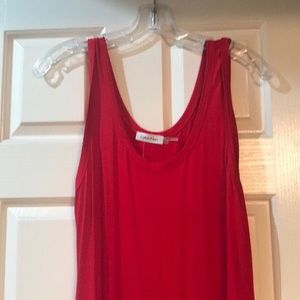 Calvin Klein red maxi dress